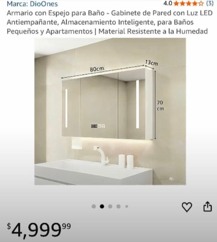 Espejo para baño