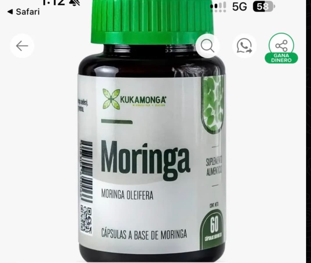 Moringa cápsulas