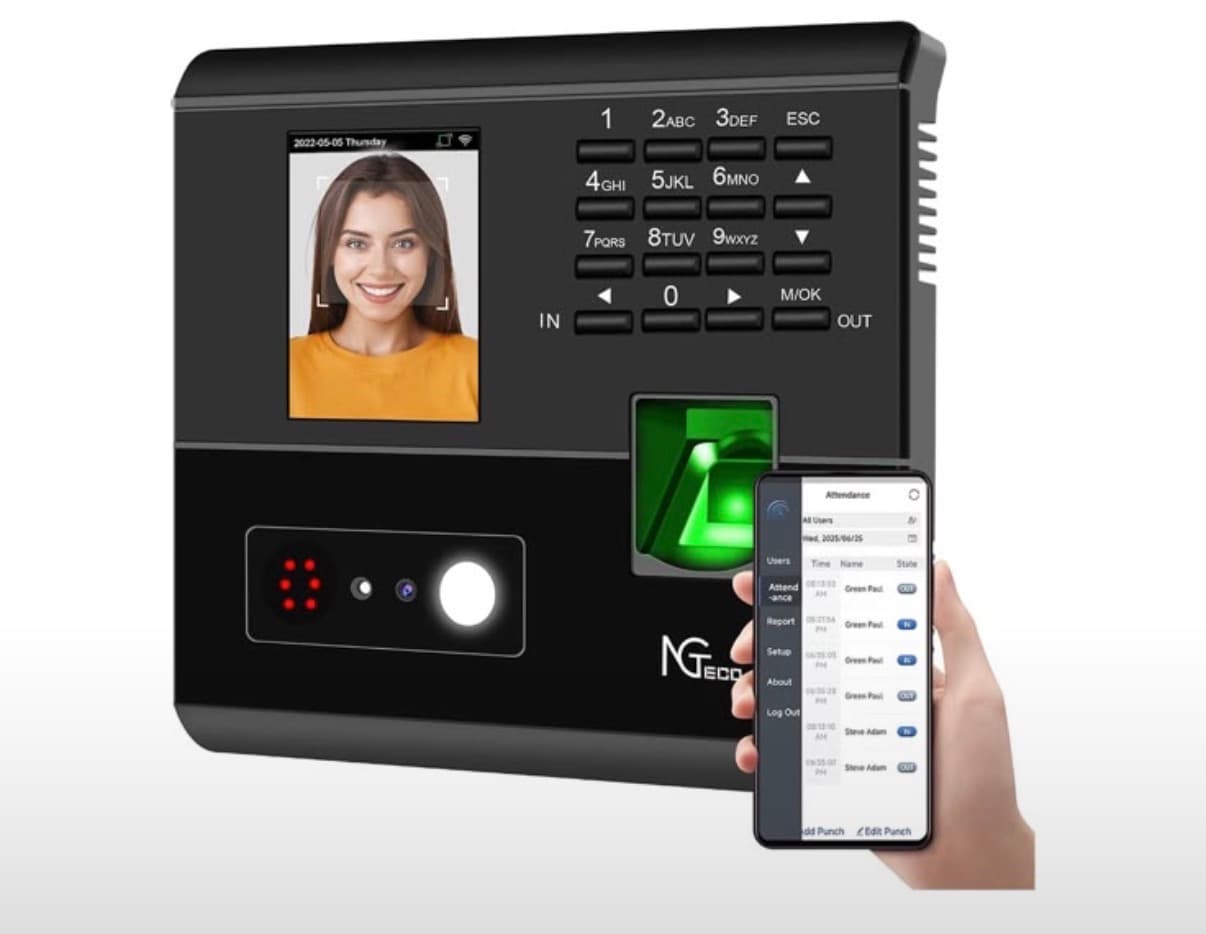 Reloj checador y de registro
